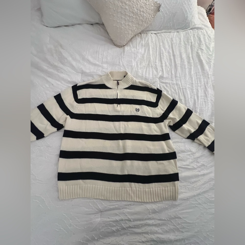 Men’s quarter zip chaps sweater XXL